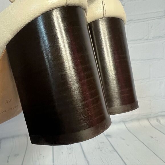 NEW Everlane bone ivory supple leather chunky block Day heels size 7.5 - Picture 5 of 11